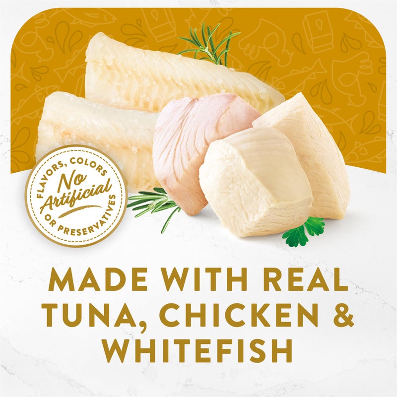 Fancy Feast Purina Fancy Feast Lickable Wet Cat Food Broth Topper, Creamy With Tuna, Chicken, and Whitefish - (Pack of 16) 1.4 oz. Pouches - Image 3